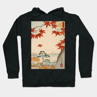 Japanese Maple Leaves Vintage Art Hoodie